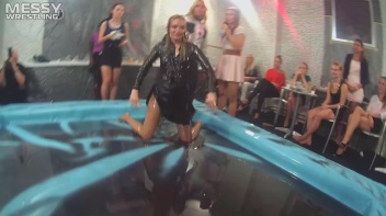 Making The Most Of The Mess As They Romp, Stomp, and Slop It Up In The Oil! 2 Audience Fights!! Screencap 46 on www.sinx.com