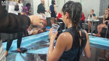 Making The Most Of The Mess As They Romp, Stomp, and Slop It Up In The Oil! 2 Audience Fights!! Screencap 48 on www.sinx.com