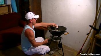 Piss Pounding By The Grill, Ready When Wet Screencap 1 on www.sinx.com