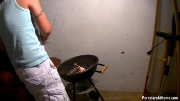 Piss Pounding By The Grill, Ready When Wet Screencap 2 on www.sinx.com