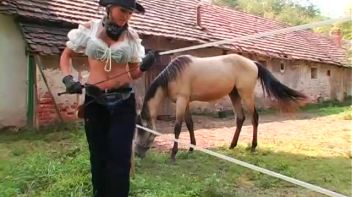 Trainer Breaks In Her Man Horse Screencap 2 on www.sinx.com