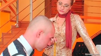 Bitchy Piano Tutor Dishes Out Cock And Ball Torture Screencap 14 on www.sinx.com