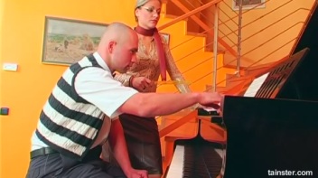 Bitchy Piano Tutor Dishes Out Cock And Ball Torture Screencap 30 on www.sinx.com