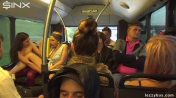 Tattooed Lesbians Fingering Fun On The Bus Screencap 20 on www.sinx.com