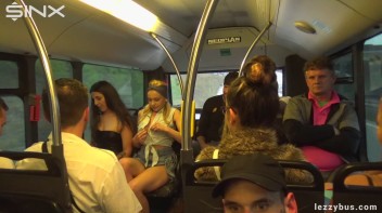 Tattooed Lesbians Fingering Fun On The Bus Screencap 47 on www.sinx.com