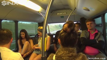 Tattooed Lesbians Fingering Fun On The Bus Screencap 51 on www.sinx.com