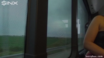 Tattooed Lesbians Fingering Fun On The Bus Screencap 54 on www.sinx.com