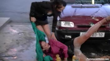 Satin Freaks Messy Carwash Screencap 61 on www.sinx.com