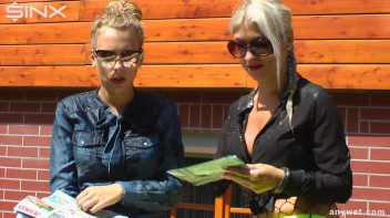 Stunning Babes In Coloured Denims Get Drenched! Screencap 19 on www.sinx.com