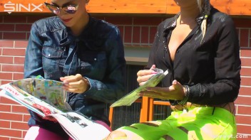 Stunning Babes In Coloured Denims Get Drenched! Screencap 20 on www.sinx.com