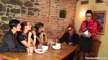 Creamy Dinner Party Fuck Fling Part 1 Screencap 3 on www.sinx.com