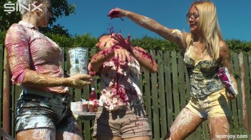 Hot Girls Enjoy Intense Wet And Messy Games Screencap 18 on www.sinx.com