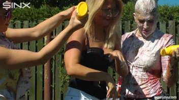 Hot Girls Enjoy Intense Wet And Messy Games Screencap 6 on www.sinx.com