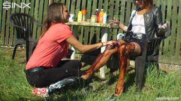 Girls Get Messy in Outdoor WAM Games! Screencap 20 on www.sinx.com
