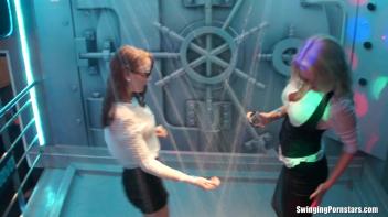 After Work Orgy Rampage Part 4 - Lesbo Cam Screencap 5 on www.sinx.com