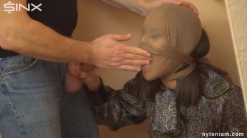 Nylon Masked Babe Takes a Messy Facial Screencap 8 on www.sinx.com