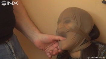 Nylon Masked Babe Takes a Messy Facial Screencap 1 on www.sinx.com