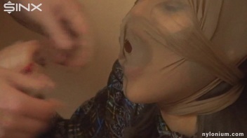 Nylon Masked Babe Takes a Messy Facial Screencap 11 on www.sinx.com