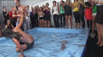 Oily Wrestling: Jeans And Tattoos For The Win! Screencap 84 on www.sinx.com