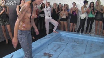 Oily Wrestling: Jeans And Tattoos For The Win! Screencap 88 on www.sinx.com
