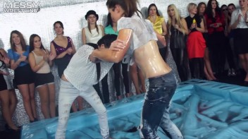 Oily Wrestling: Jeans And Tattoos For The Win! Screencap 10 on www.sinx.com