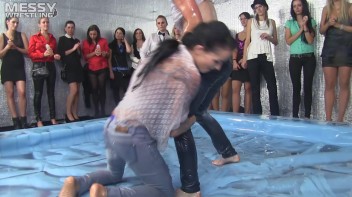 Oily Wrestling: Jeans And Tattoos For The Win! Screencap 29 on www.sinx.com