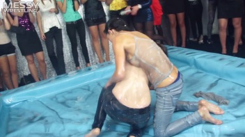 Oily Wrestling: Jeans And Tattoos For The Win! Screencap 50 on www.sinx.com