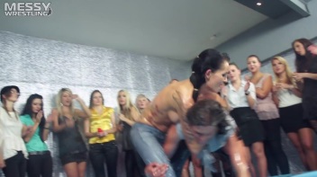 Oily Wrestling: Jeans And Tattoos For The Win! Screencap 69 on www.sinx.com