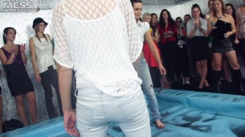 Oily Wrestling: Jeans And Tattoos For The Win! Screencap 8 on www.sinx.com