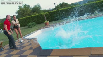 Dip In The Pool For Some Dick!  Freaky Foursome Gets Wet and Messy! Screencap 4 on www.sinx.com