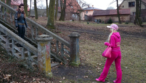 Latest deal - Goth vs. Preppy Pink Battle In The Park