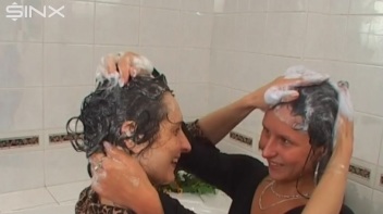 Raven Haired Hotties Shampoo And Lather Up Screencap 49 on www.sinx.com