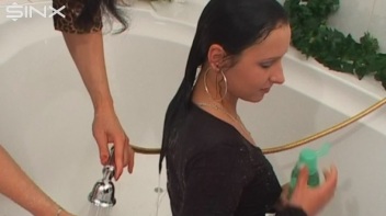 Raven Haired Hotties Shampoo And Lather Up Screencap 7 on www.sinx.com