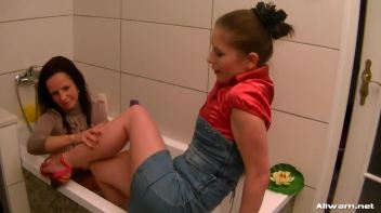 Beauties In The Tub In Fully Clothed Scrub-Down Screencap 24 on www.sinx.com