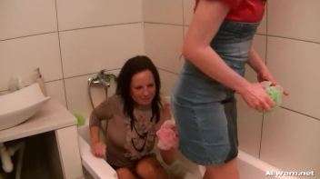 Beauties In The Tub In Fully Clothed Scrub-Down Screencap 28 on www.sinx.com