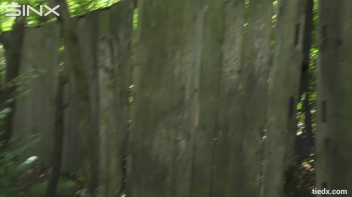 Blonde Hottie Tied Up Outdoors By Masked Man Screencap 52 on www.sinx.com