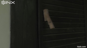 Blonde Hottie Tied Up Outdoors By Masked Man Screencap 62 on www.sinx.com