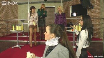 Gorgeous girls get creamed with body lotion during demonstration Screencap 19 on www.sinx.com
