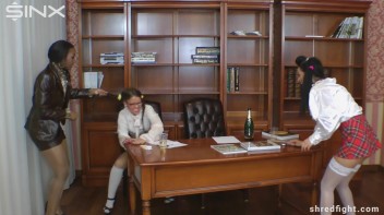 Ripped Clothes Catfight For Bratty Babes Screencap 14 on www.sinx.com