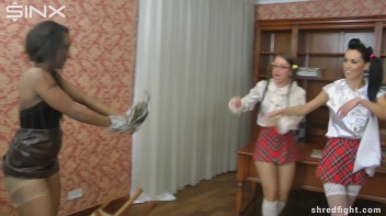 Ripped Clothes Catfight For Bratty Babes Screencap 59 on www.sinx.com