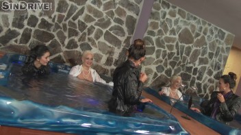 High Class Lesbo Splash Bash!  Pussies Are Better When Wetter! Screencap 23 on www.sinx.com