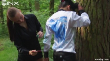Paint Covered Lexi Dona Orgasms In The Woods - Cam 2 Screencap 49 on www.sinx.com