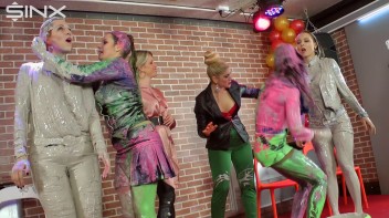 Teammates Cover Each Other In Plaster And Goo Screencap 66 on www.sinx.com