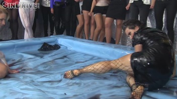 Oily Wrestling: Tatiana Milovani vs. Angelina Screencap 24 on www.sinx.com