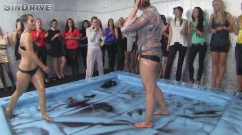 Oily Wrestling: Tatiana Milovani vs. Angelina Screencap 72 on www.sinx.com
