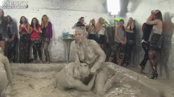 Muddy Wrestling: Shiny Tag-Teamers Tear It Up In The Mud! Screencap 87 on www.sinx.com
