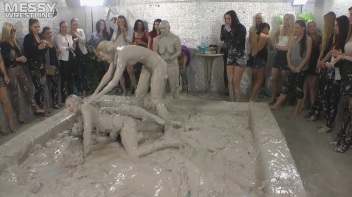 Muddy Wrestling: Shiny Tag-Teamers Tear It Up In The Mud! Screencap 83 on www.sinx.com