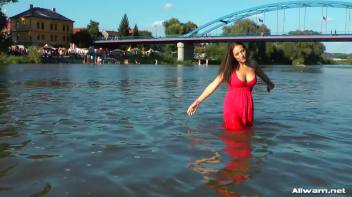 Stunning Gina Proudly Reigns As Town's Wetlook Queen Screencap 31 on www.sinx.com