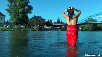 Stunning Gina Proudly Reigns As Town's Wetlook Queen Screencap 78 on www.sinx.com
