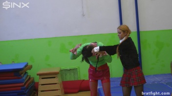 Naughty College Girls in Stockings Catfight - Cam 1 Screencap 14 on www.sinx.com